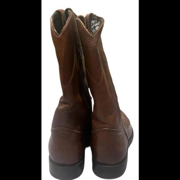 Dan Post Soft Shaft Red Leather Western Cowboy Boots Size 7.5 - Picture 3 of 4